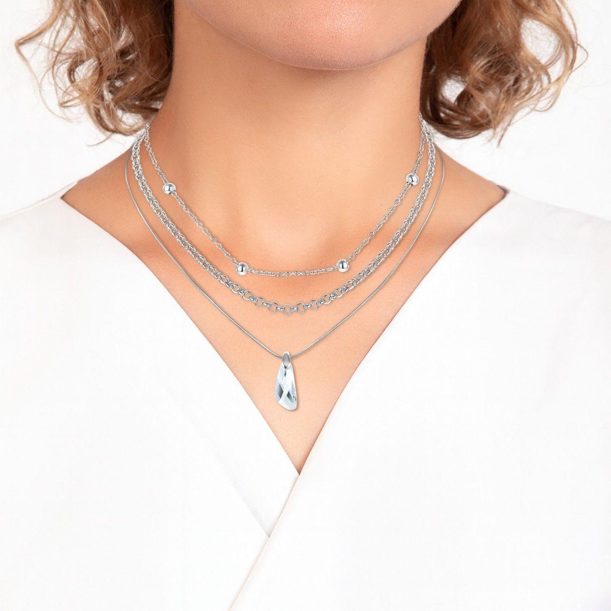 Voir la diapositive 2 : SC CRYSTAL Set de 3 colliers par SC Crystal®