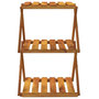 Voir la diapositive 4 : VIDAXL Etagere pliable a 3 niveaux Marron 43x31x63 cm Bois d'acacia