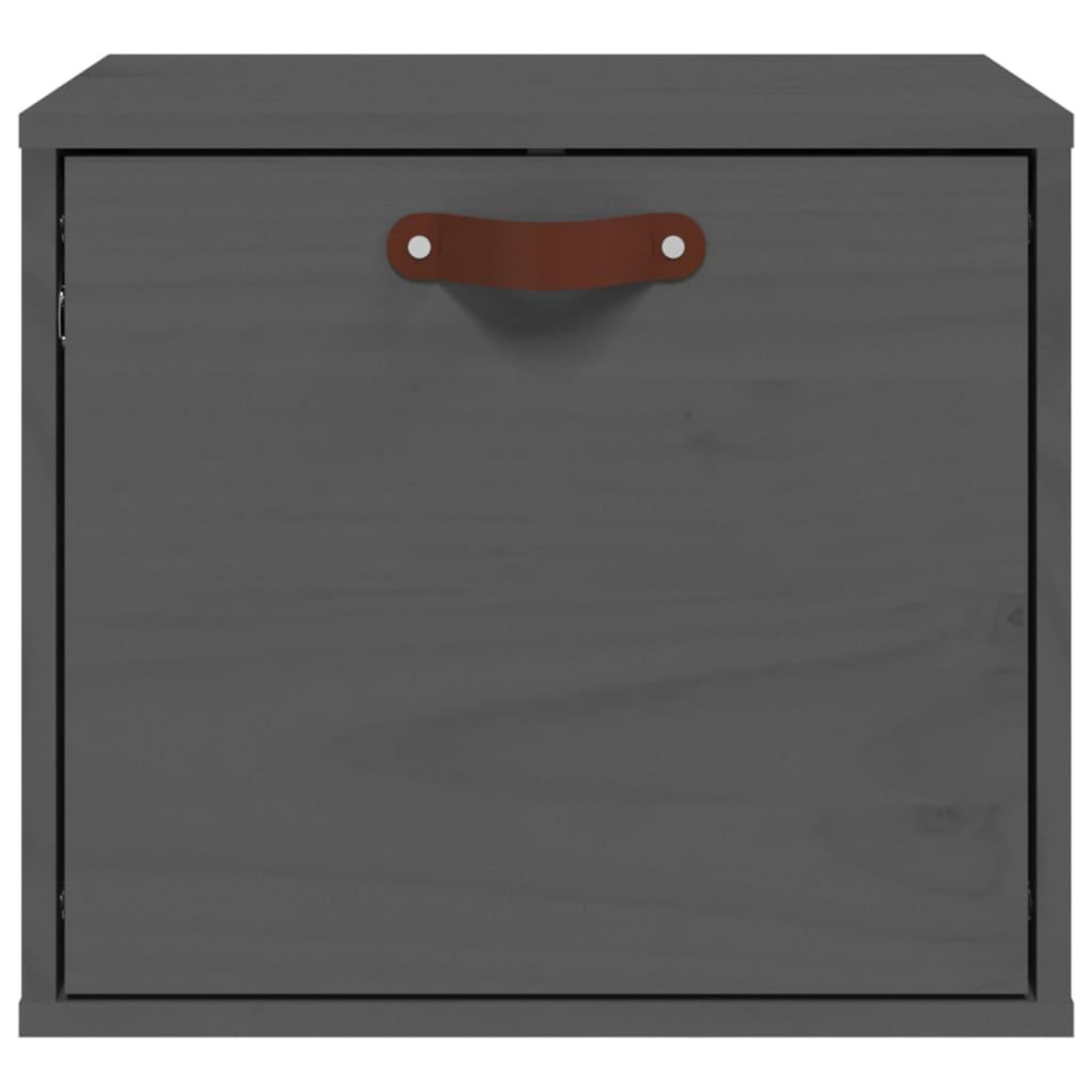 Voir la diapositive 3 : VIDAXL Armoire murale Gris 40x30x35 cm Bois de pin massif