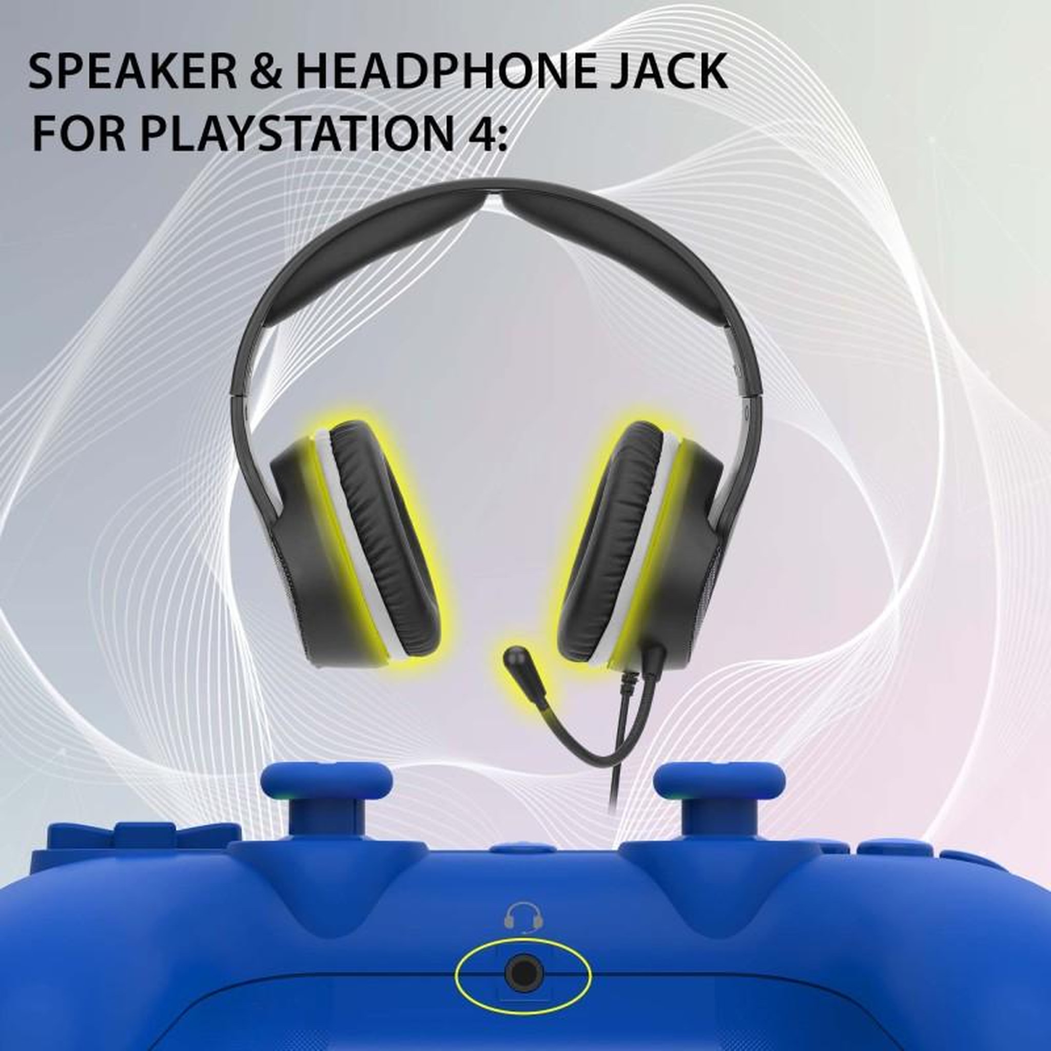 Voir la diapositive 4 : Subsonic Manette PS4/PC sans fil LED - Bleue