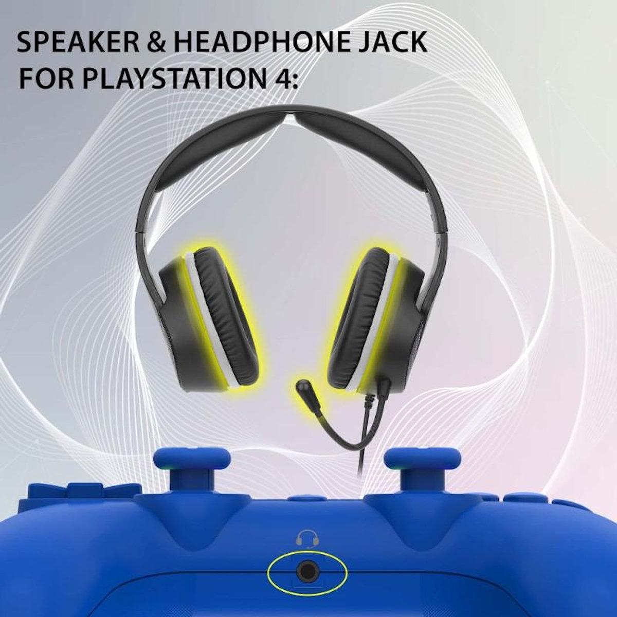 Subsonic Manette PS4/PC sans fil LED - Bleue