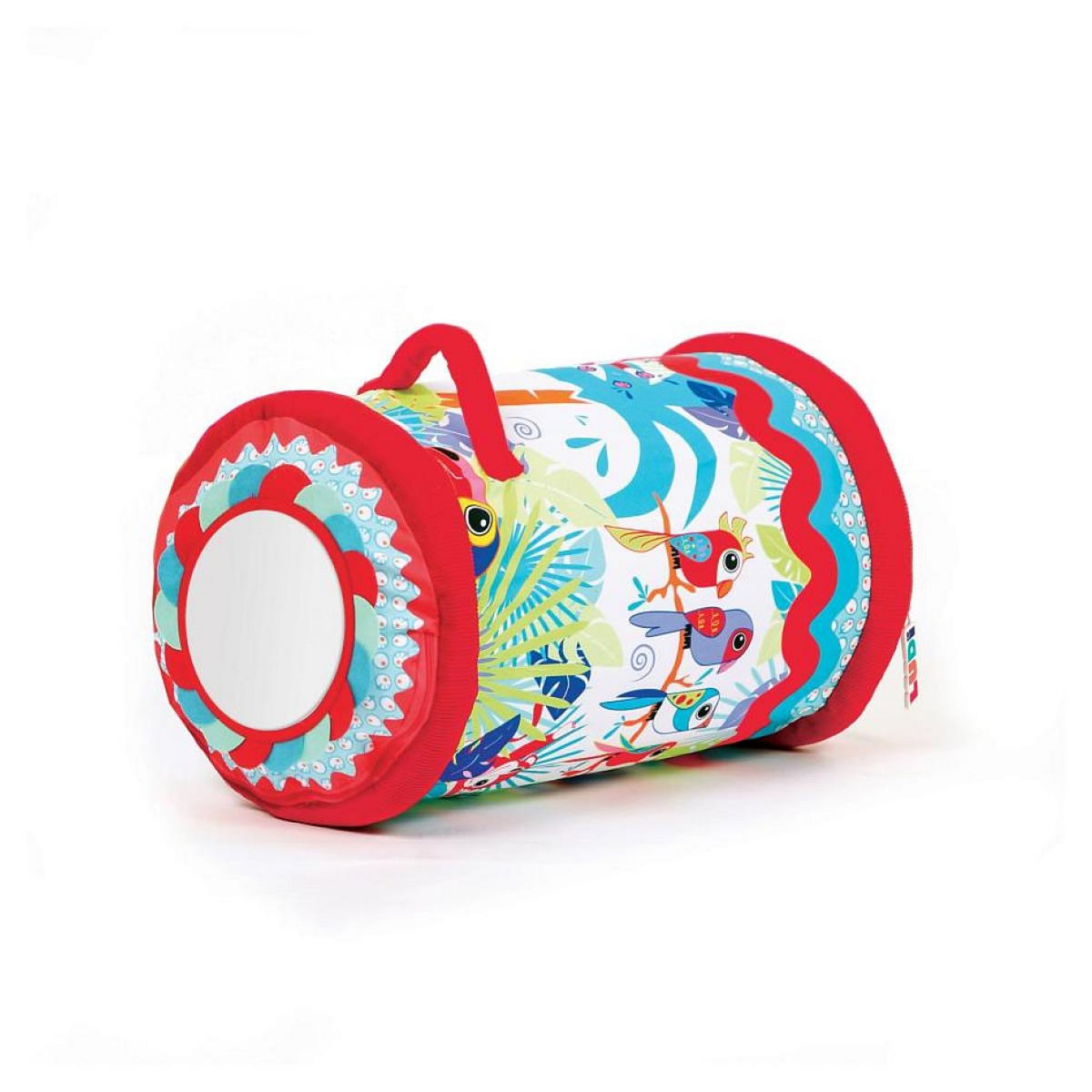 LUDI – Baby Roller Baleine – Rouleau Gonflable d'activités – 6 activités sensorielles – Développe motricité et Coordination – Dès 6 Mois – 45 x 30 cm