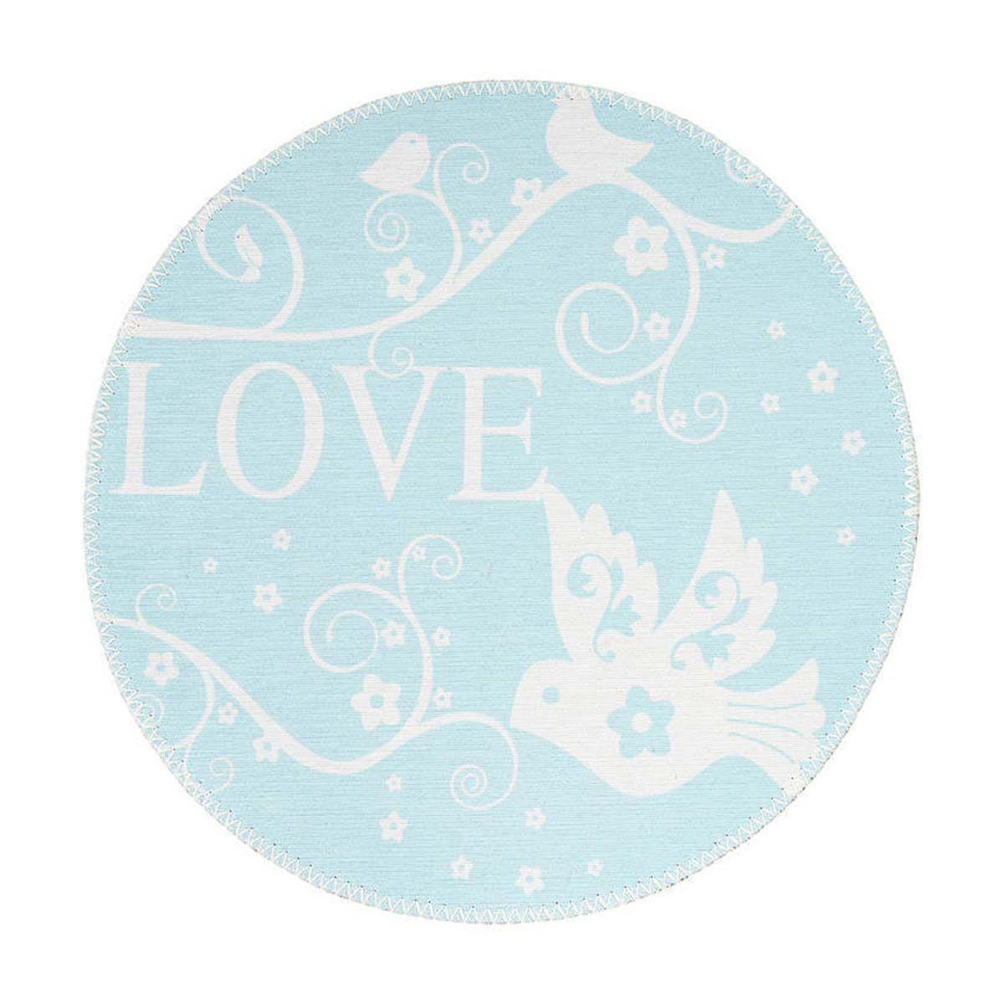 Paris Prix Tapis rond enfant imprimé  bambini vii  160cm menthe