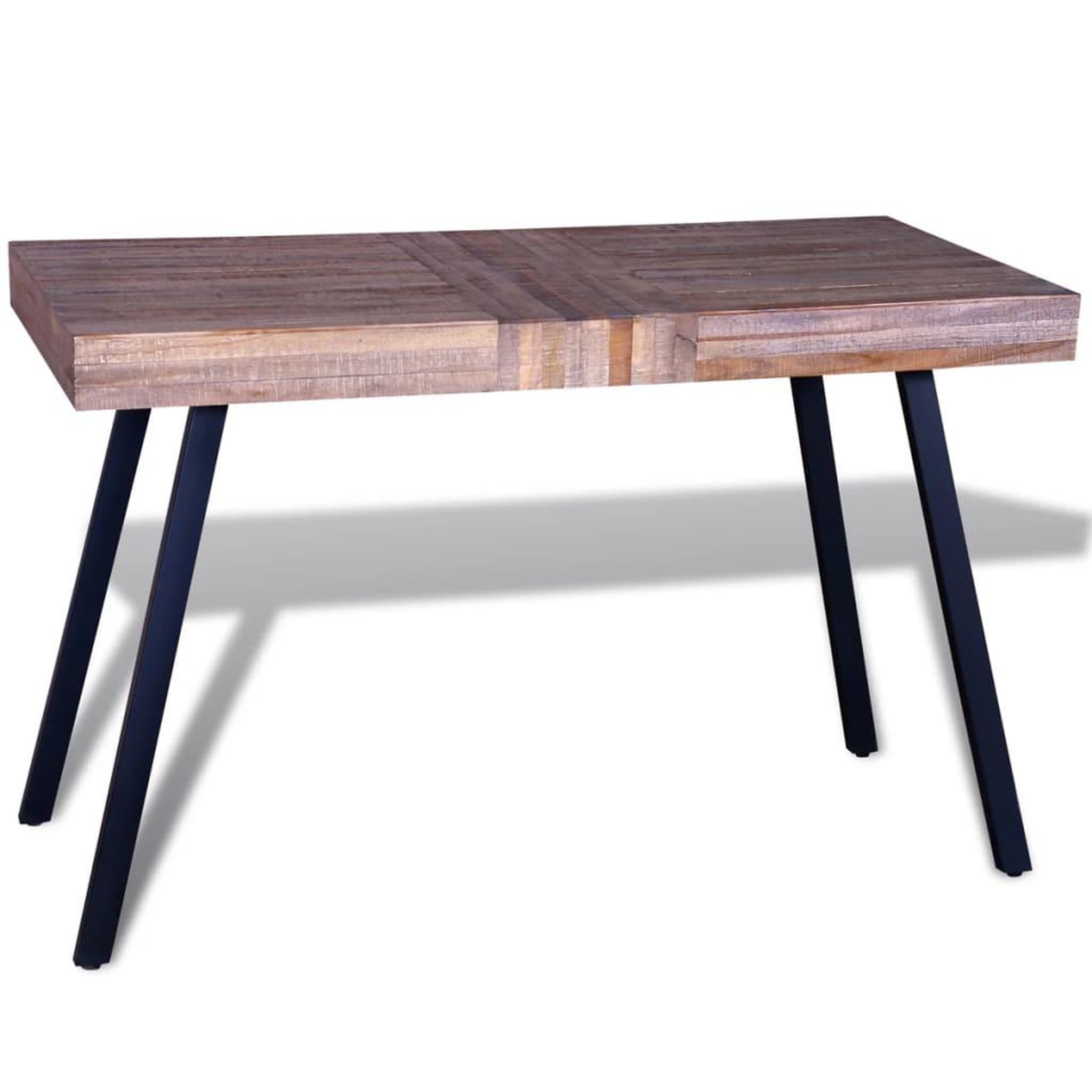 Voir la diapositive 3 : VIDAXL Table Teck recycle