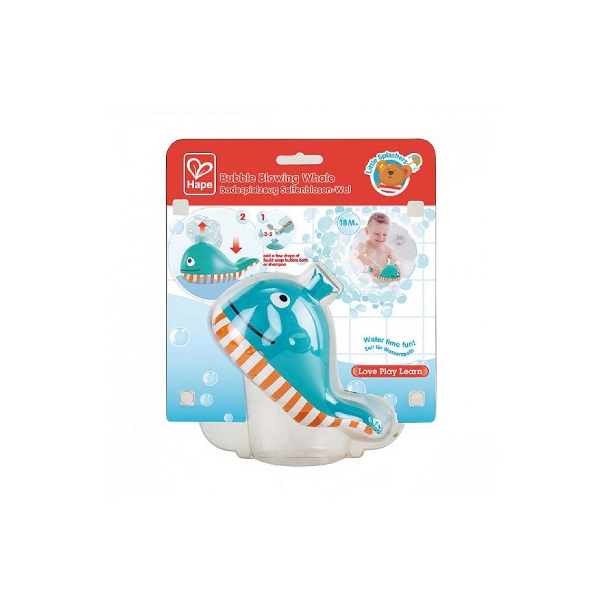 Voir la diapositive 2 : Hape Jouet pour le bain - La baleine a bulles