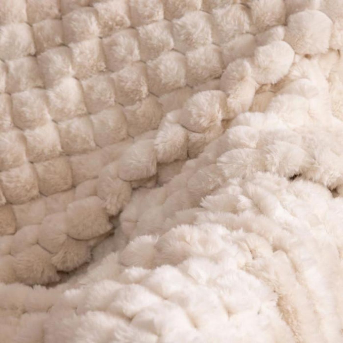 ATMOSPHERA Plaid Imitation Fourrure  Adriel  120x160cm Beige