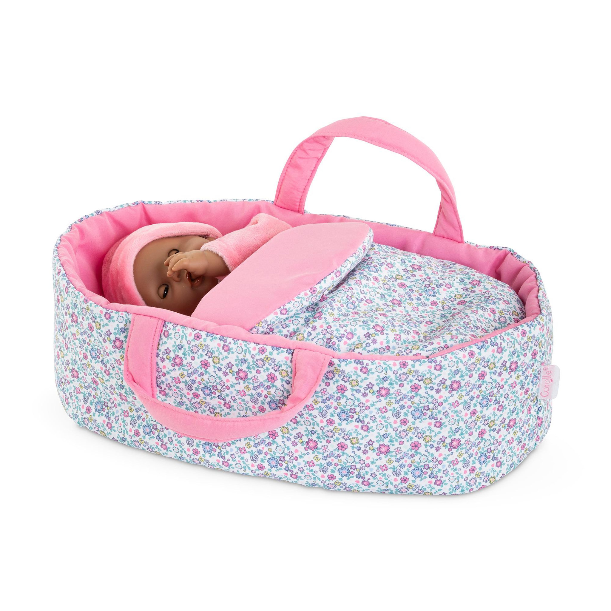 Voir la diapositive 3 : Corolle Couffin Floral pour poupon 30 cm