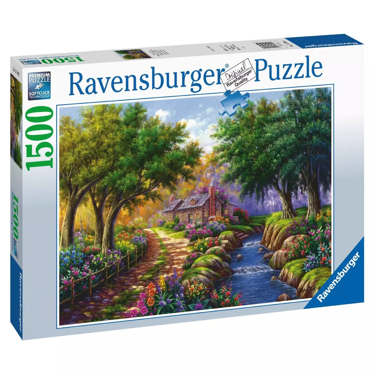 RAVENSBURGER Puzzle 1500 pièces - Chalet au bord de la rivière