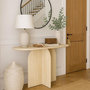 Voir la diapositive 5 : Paris Prix Console Design Effet Travertin  Catrina  120cm Beige