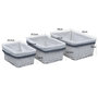 Voir la diapositive 6 : VIDAXL Ensemble de paniers gigognes 3 pcs Blanc Saule