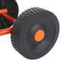 Voir la diapositive 5 : VIDAXL Traîneau d'arrosage sur roues avec tete rotative en acier rouge