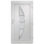 Voir la diapositive 5 : VIDAXL Porte d'entree Blanc 98x200 cm PVC
