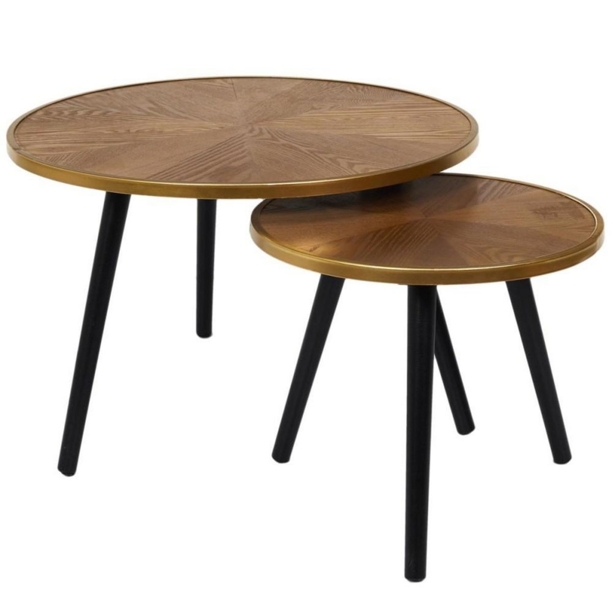 The Home Deco Factory Lot de 2 tables gigognes FELIX
