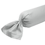 DODO Taie de traversin Partition Satin de coton Coloris Acier. Coloris disponibles : Gris