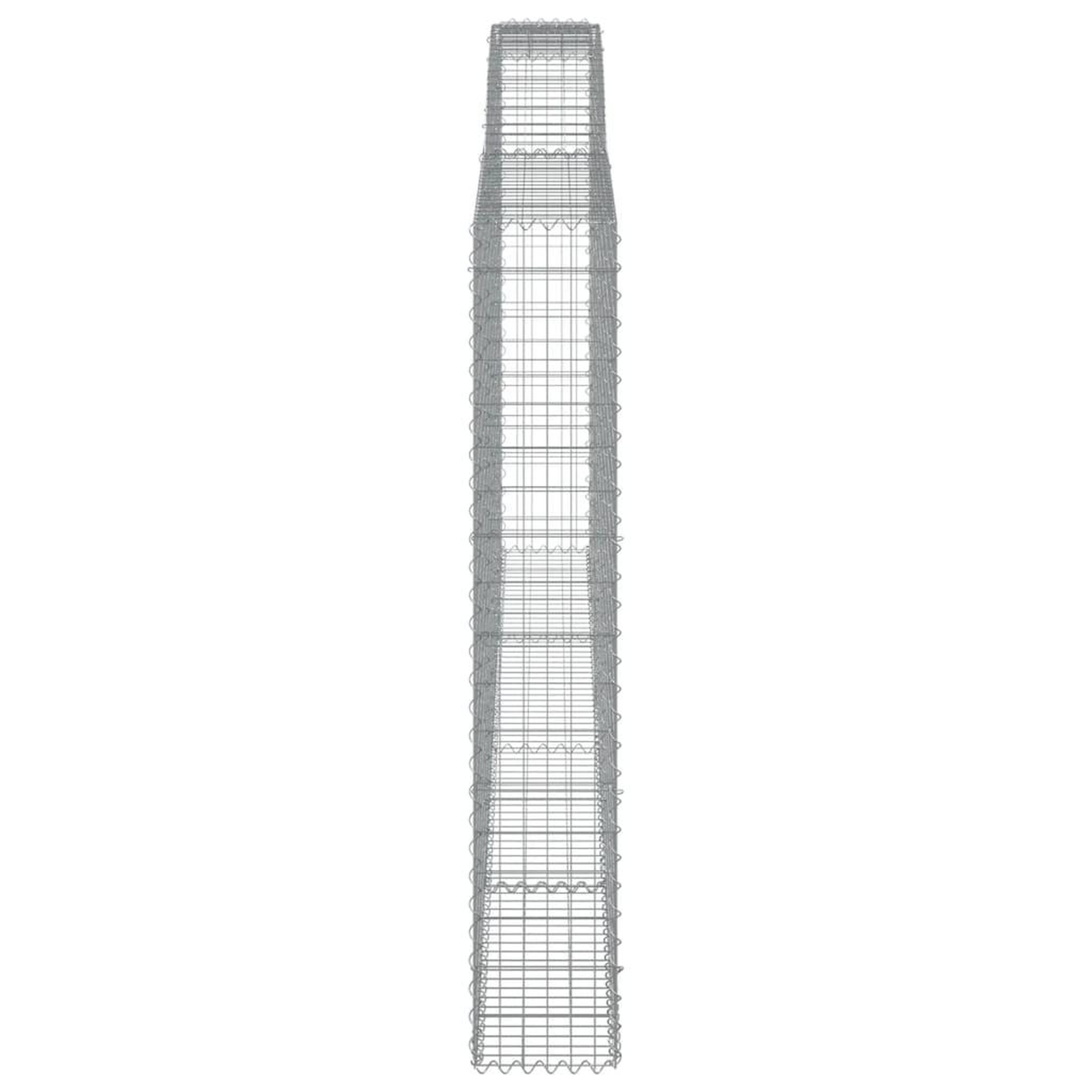 Voir la diapositive 5 : VIDAXL Paniers a gabions arques 7 pcs 400x30x180/200 cm Fer galvanise