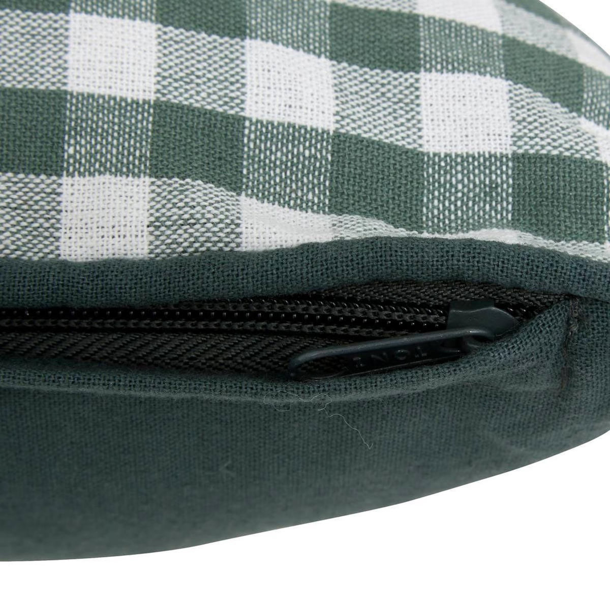 ATMOSPHERA Coussin Déco Imprimé Vichy  Groove  30x50cm Vert