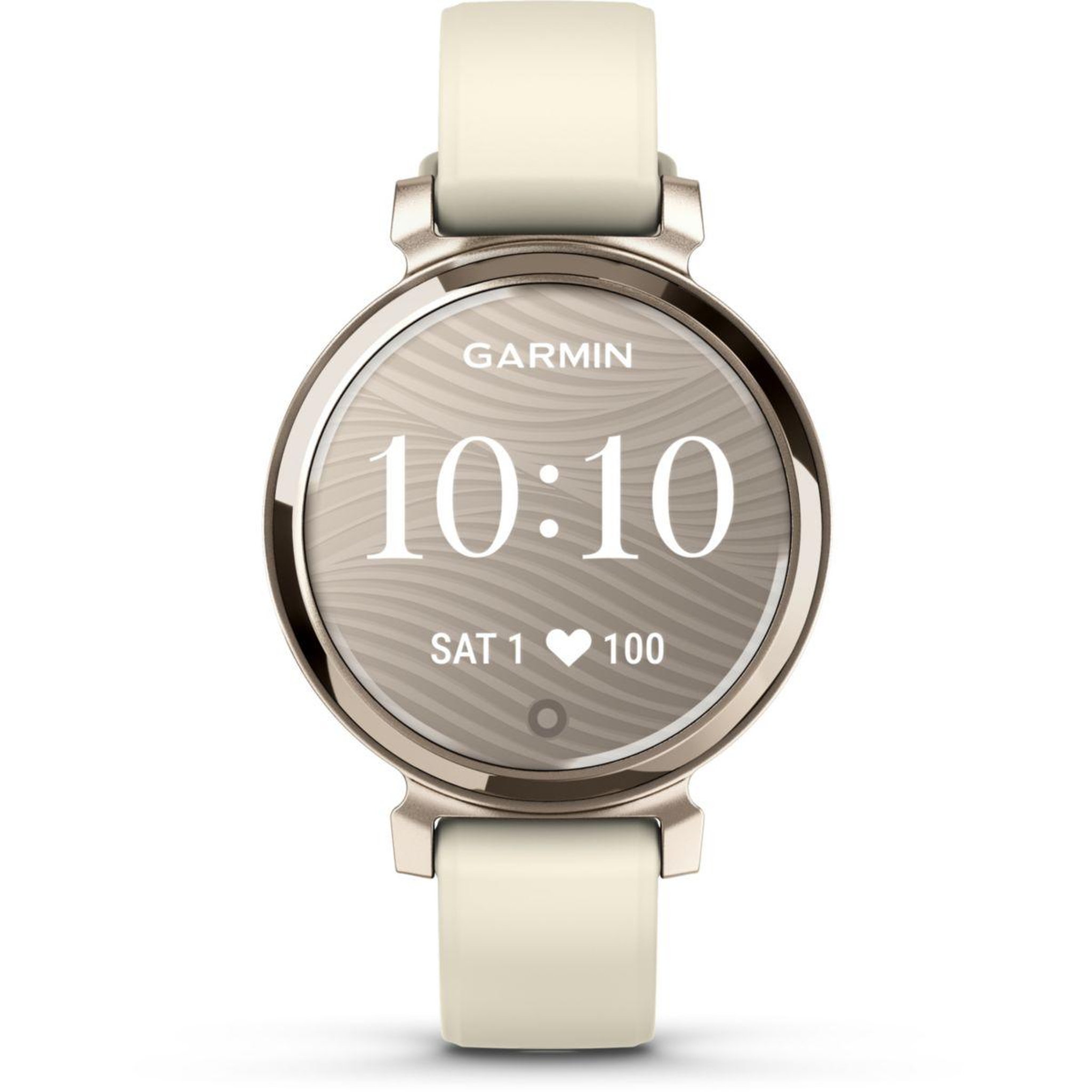 Voir la diapositive 2 : GARMIN Tracker d'activité Lily 2 Cream Gold bracelet blanc coco
