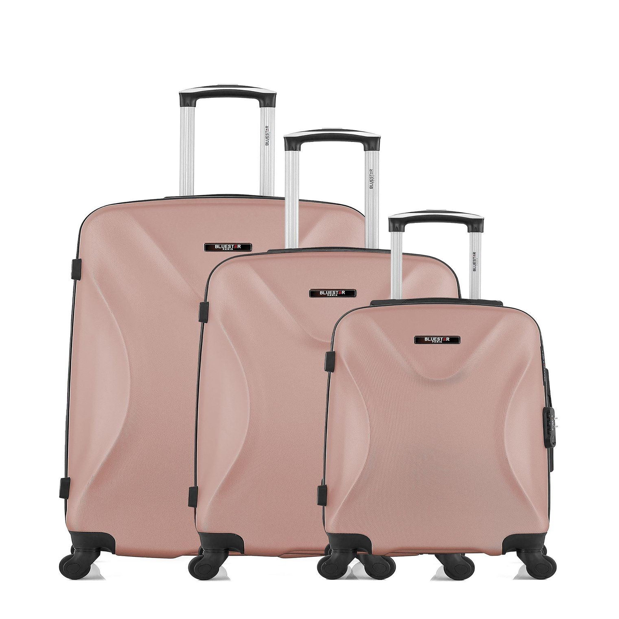 HERO Bluestar - set de 3 valises garibaldi 75 cm 4 roues. Coloris disponibles : Gris