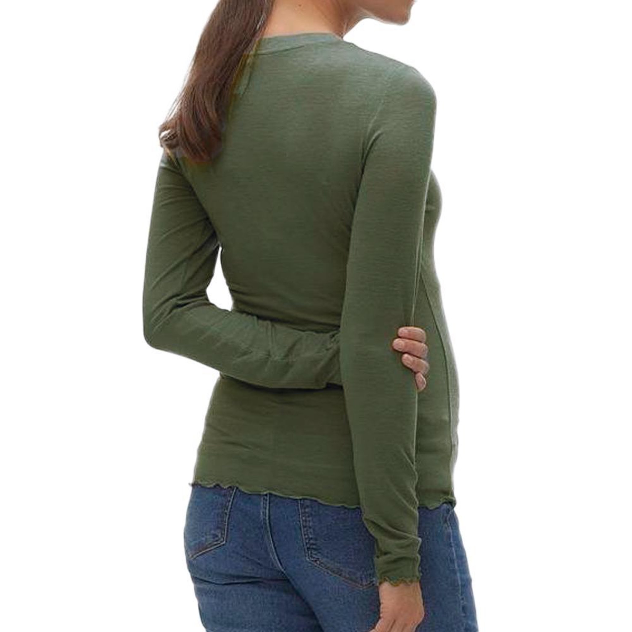Voir la diapositive 2 : VERO MODA MATERNITY T shirt de Grossesse Manches Longues  Femme Vero Moda Maternity Top