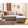 Voir la diapositive 1 : LISA DESIGN Jake - canapé d'angle droit 4 places convertible avec coffre en fausse fourrure