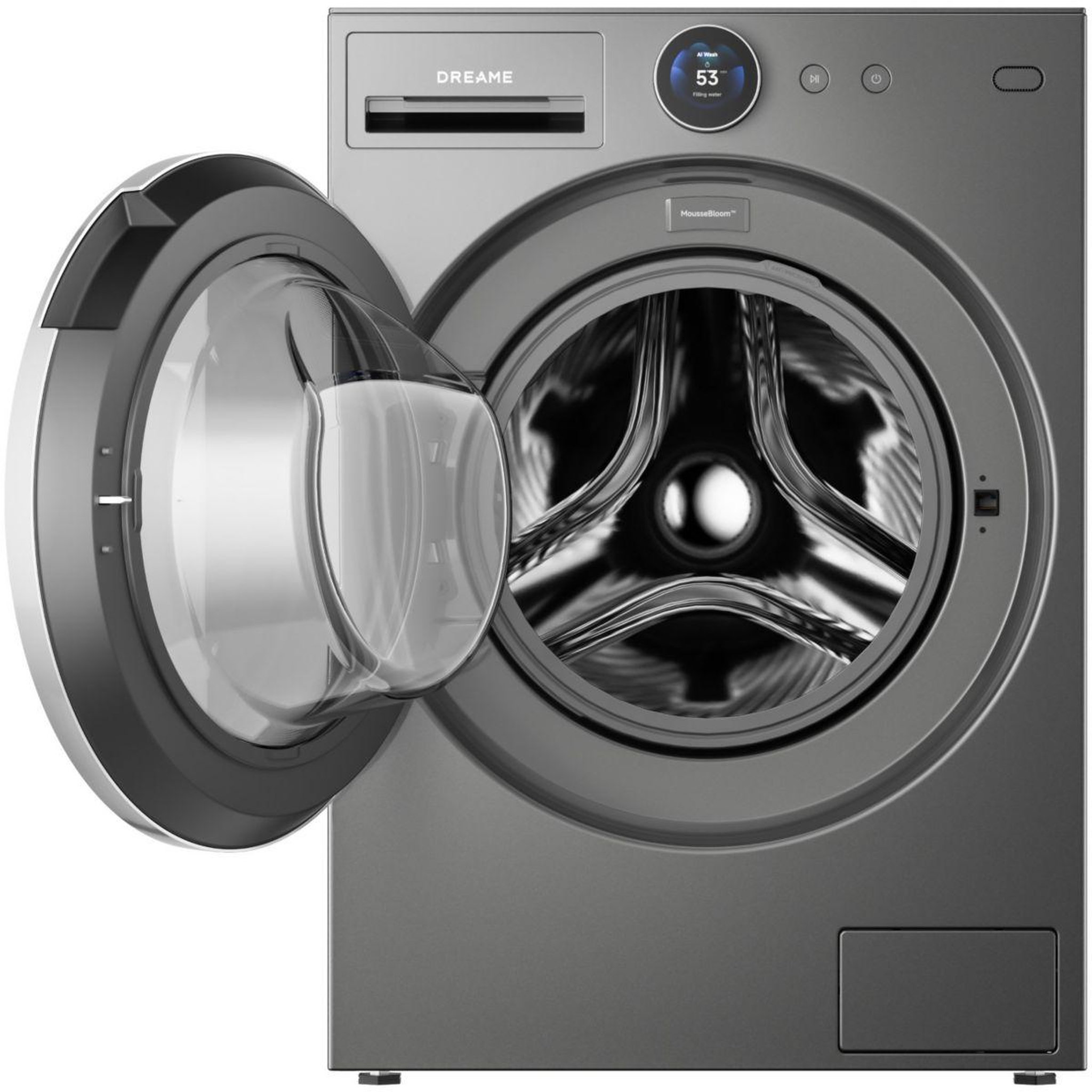 Voir la diapositive 2 : DREAME Lave linge hublot drwashl911kgg - 11 kg - 1400 tr/min - classe a - moteur induction - autodosage - connecté