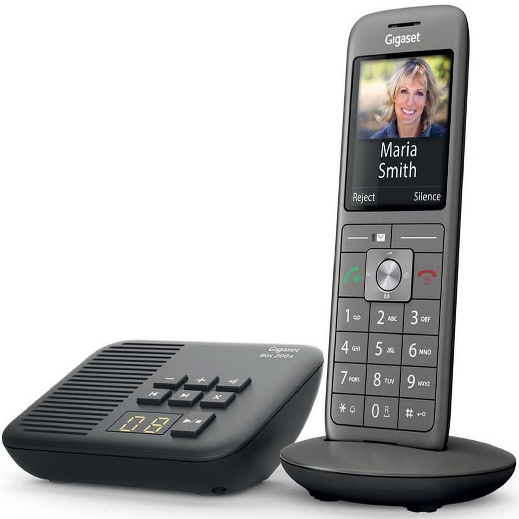 Voir la diapositive 3 : GIGASET Téléphone sans fil dect anthracite avec répondeur - gigacl660hx