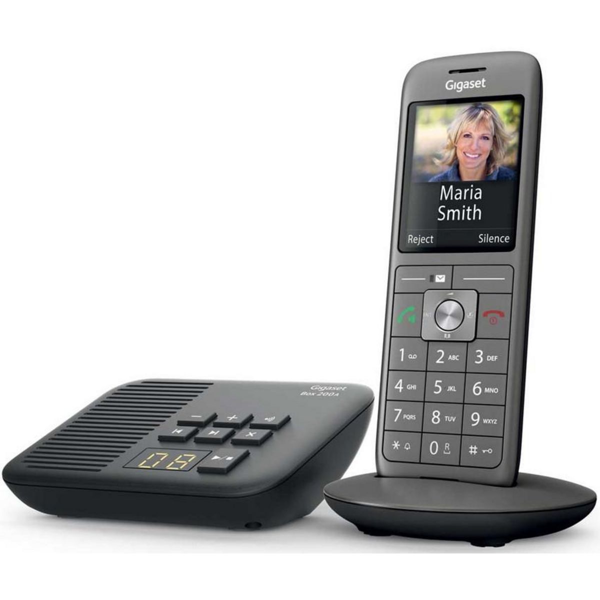 GIGASET Téléphone sans fil dect anthracite avec répondeur - gigacl660hx
