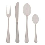 SECRET DE GOURMET Ménagère 24 Pièces en Inox  Perle  27cm Argent