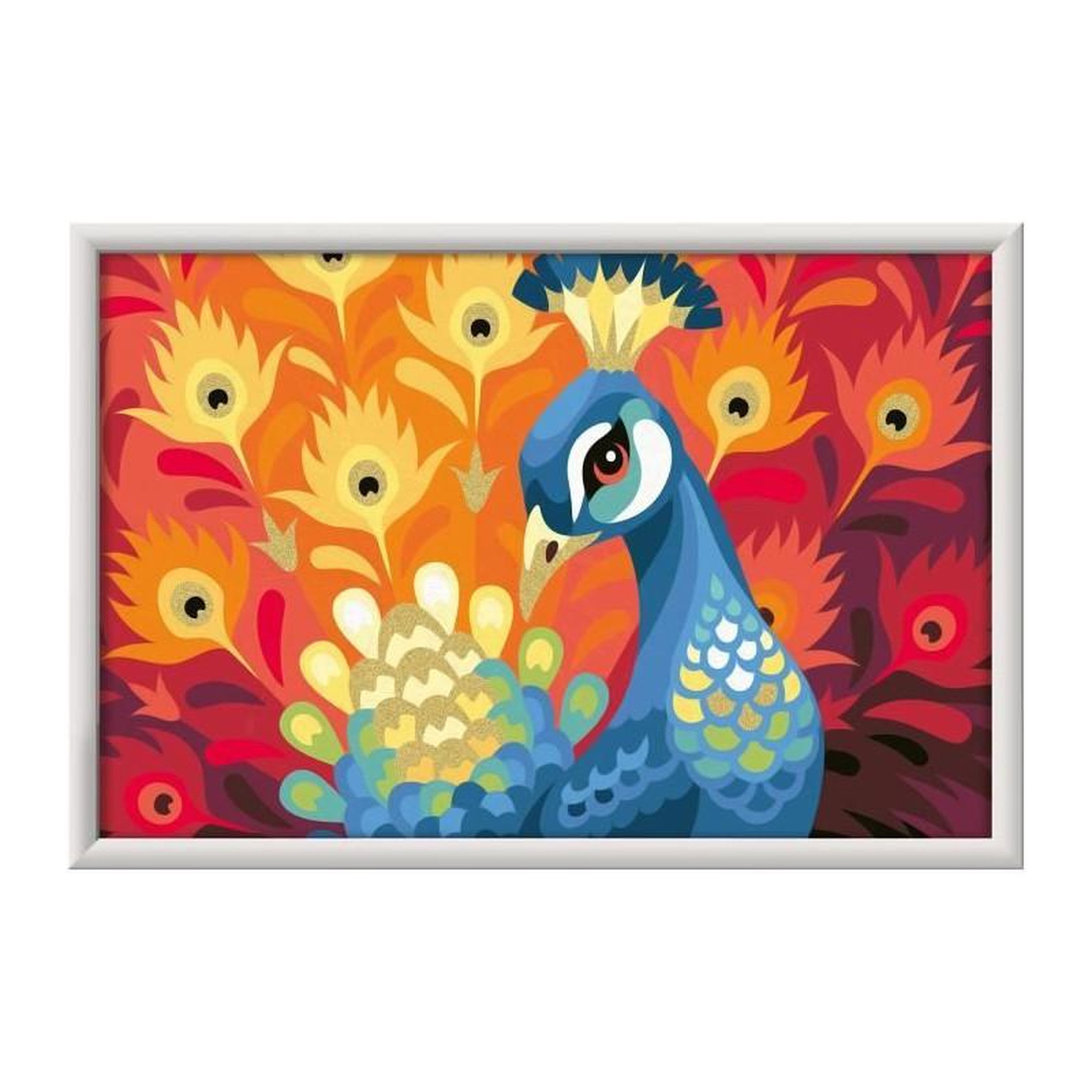 Voir la diapositive 3 : RAVENSBURGER CreArt Kids Peinture au numero Paon