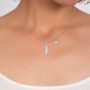Voir la diapositive 2 : SC CRYSTAL Collier par SC Crystal orné d'un véritable diamant blanc