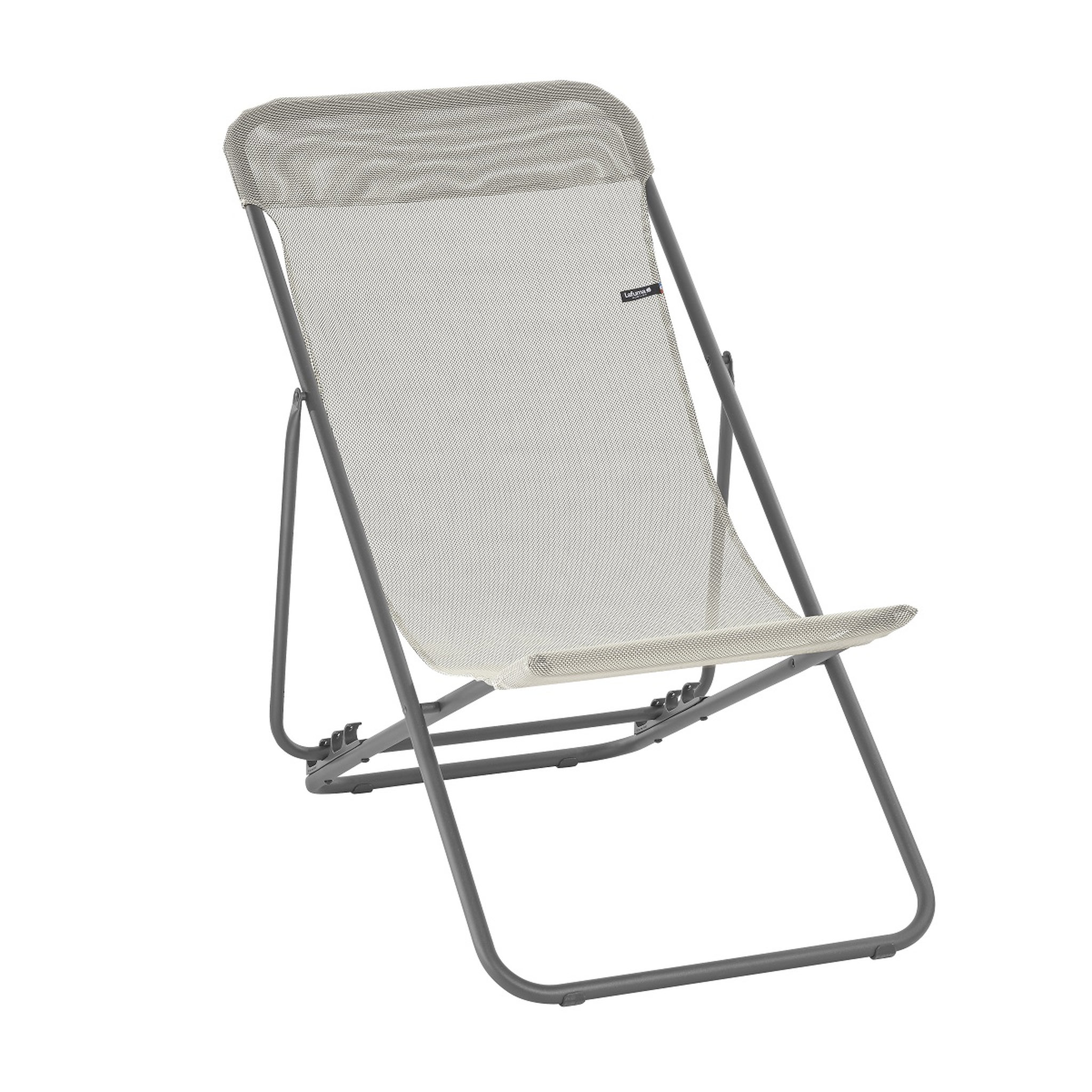 Voir la diapositive 1 : LAFUMA Chaise longue pliante multipositions seigle TRANSATUBE 2