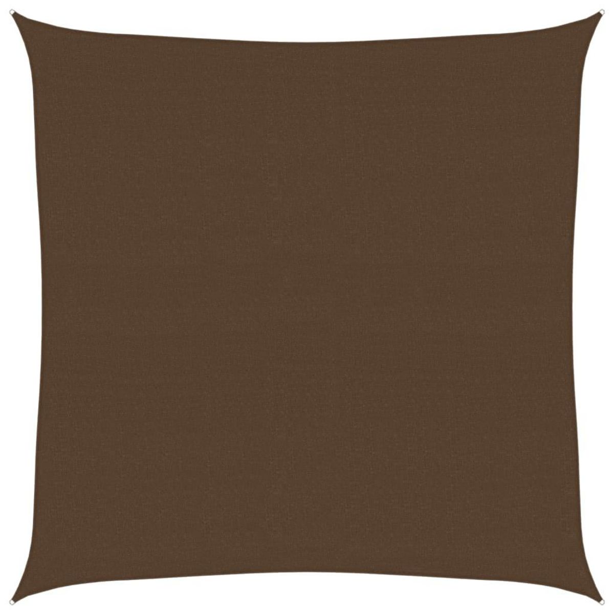 VIDAXL Voile d'ombrage 160 g/m^2 Marron 7x7 m PEHD