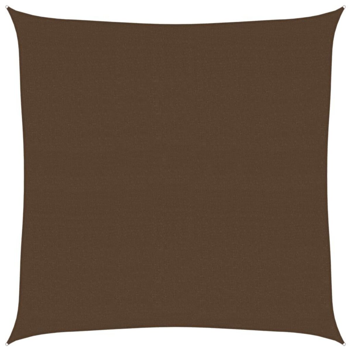 VIDAXL Voile d'ombrage 160 g/m^2 Marron 7x7 m PEHD