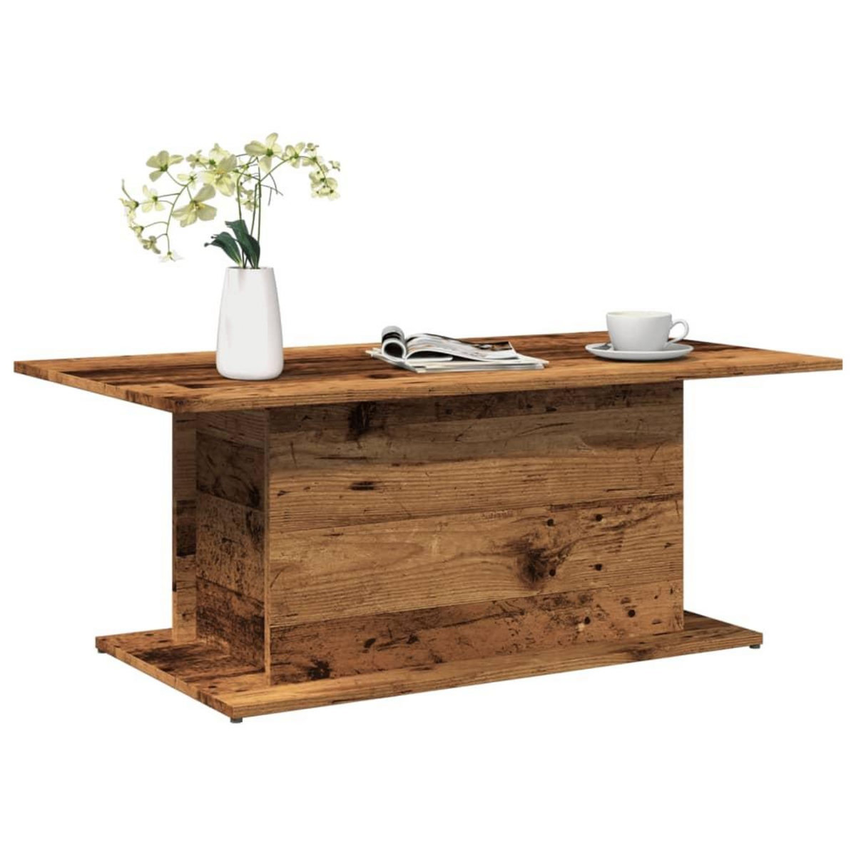 VIDAXL Table basse vieux bois 102x55,5x40 cm bois d'ingenierie