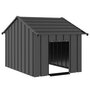 Voir la diapositive 1 : VIDAXL Niche pour chien avec toit noir 83x130x85 cm acier galvanise
