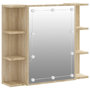 Voir la diapositive 2 : VIDAXL Armoire a miroir avec LED Chene sonoma 70x16,5x60 cm