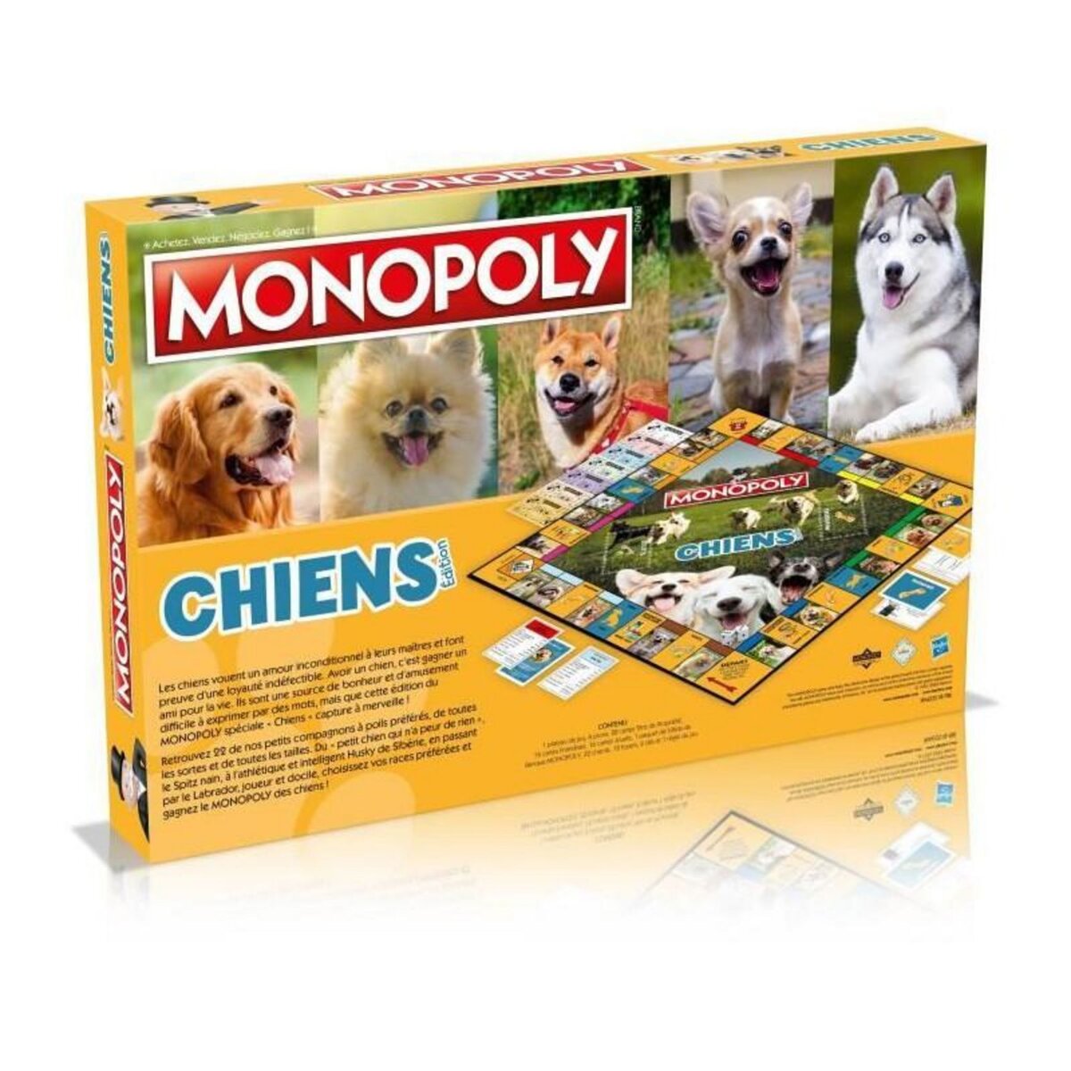 Winning Moves Jeu de société Winning Moves Monopoly Chiens