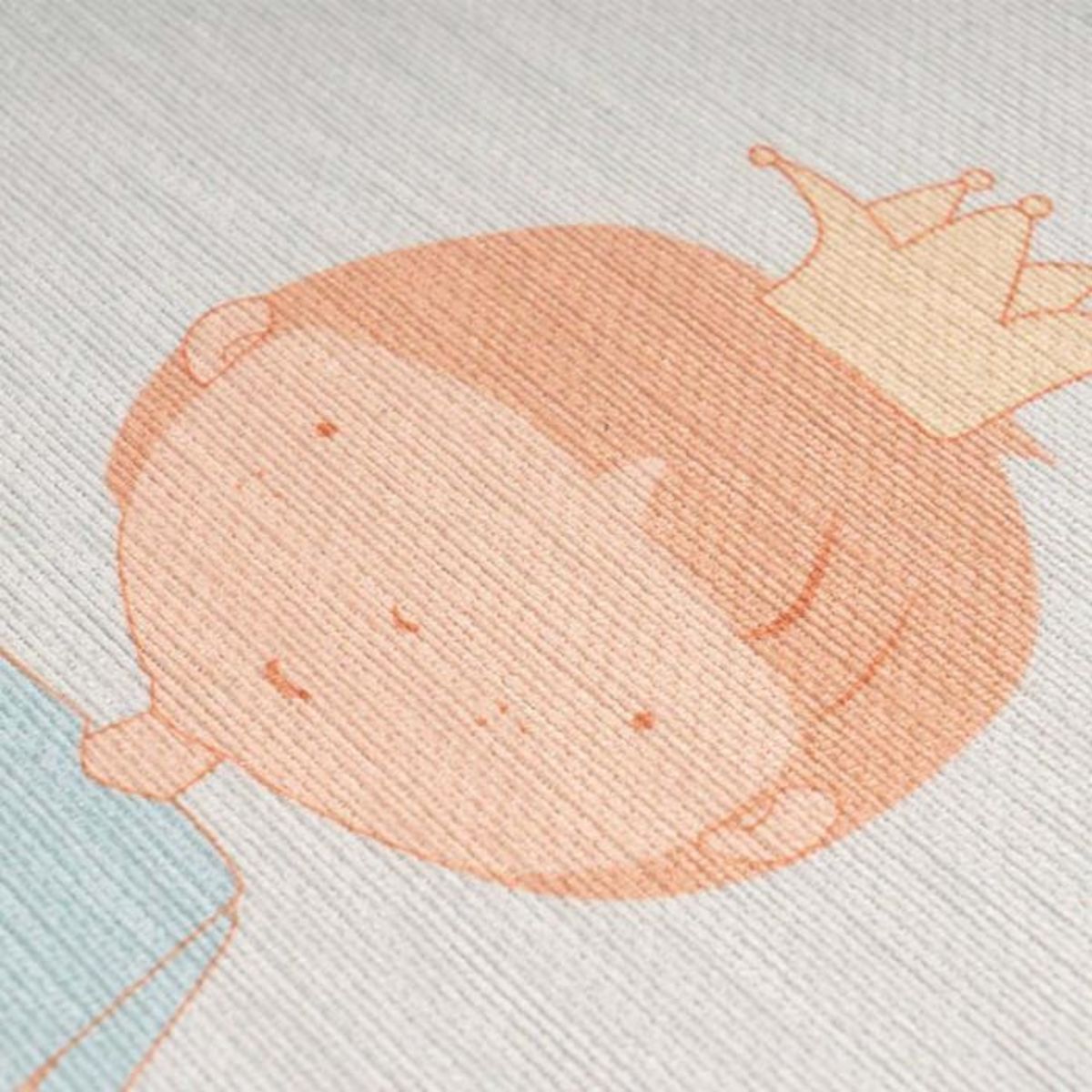 Paris Prix Tapis Rond Enfant Imprimé  Bambini V  160cm Menthe