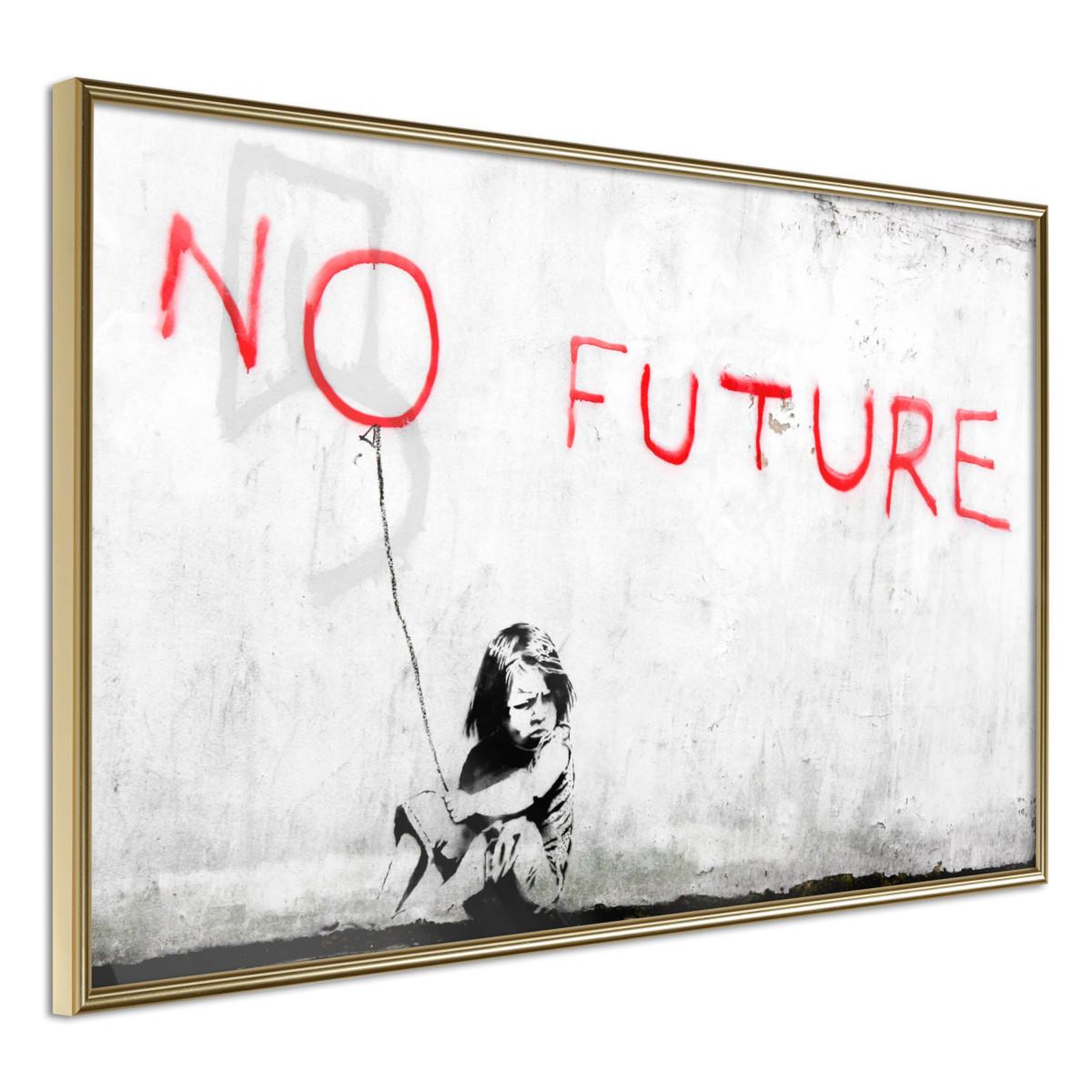 Paris Prix Affiche Murale Encadrée  Banksy No Future