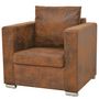 Voir la diapositive 3 : VIDAXL Ensemble de canapes 2 pcs cuir daim synthetique