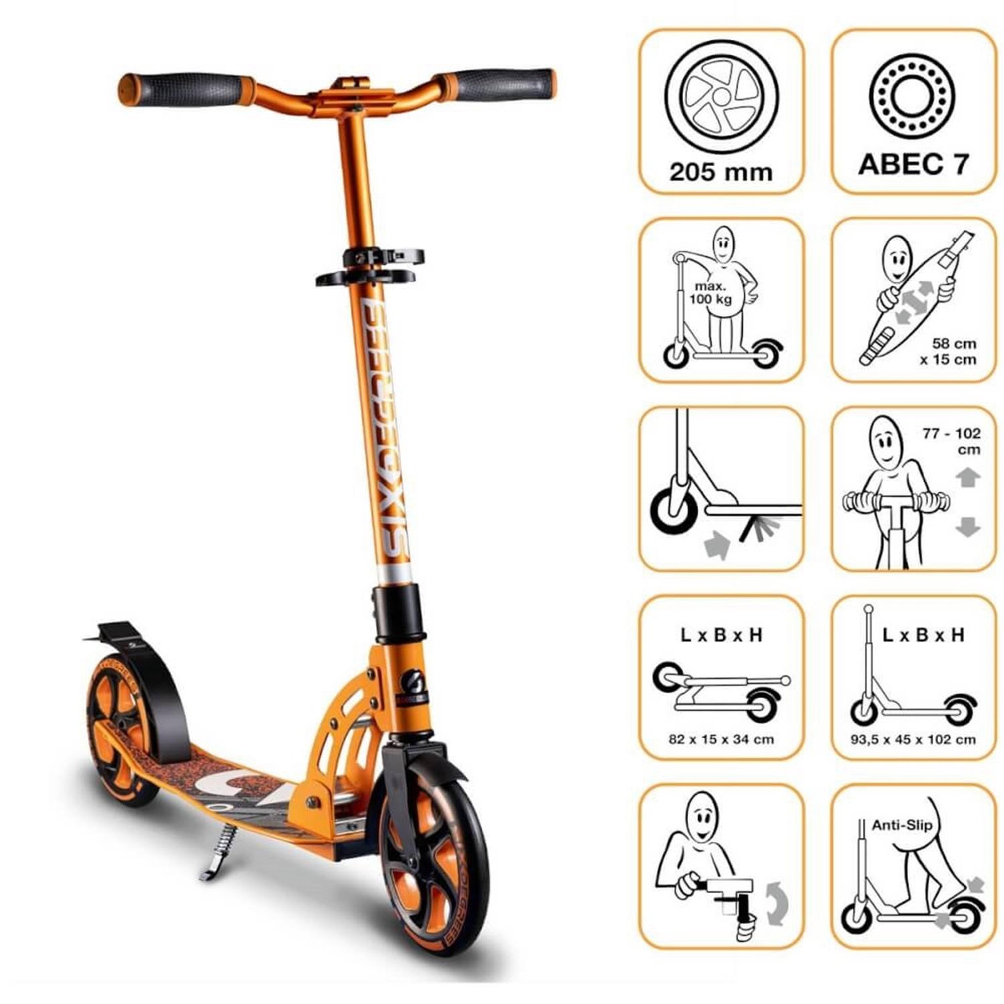 SIX DEGREES Six Degrees Trottinette aluminium 205 mm