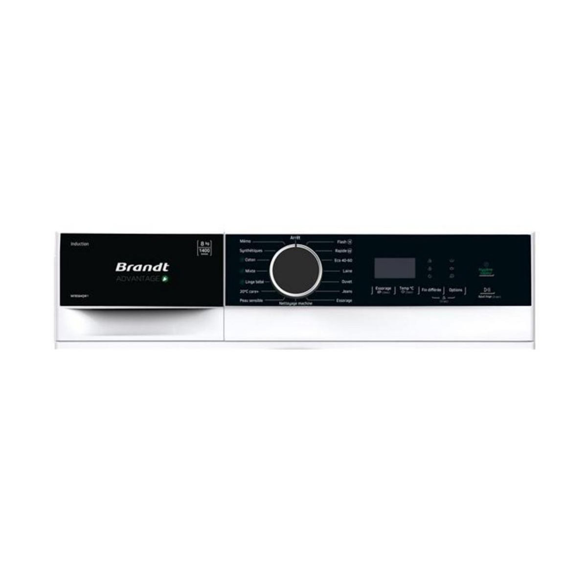 BRANDT Lave-linge frontal 60cm 8kg 1400 tours/min - WFB584QW1
