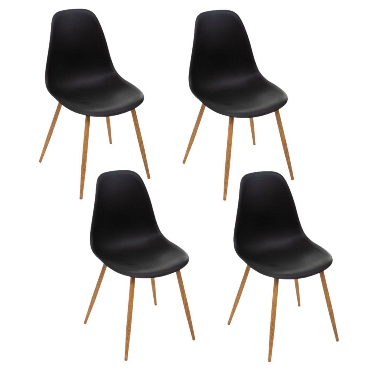 ATMOSPHERA Lot de 4 Chaises design scandinave Taho