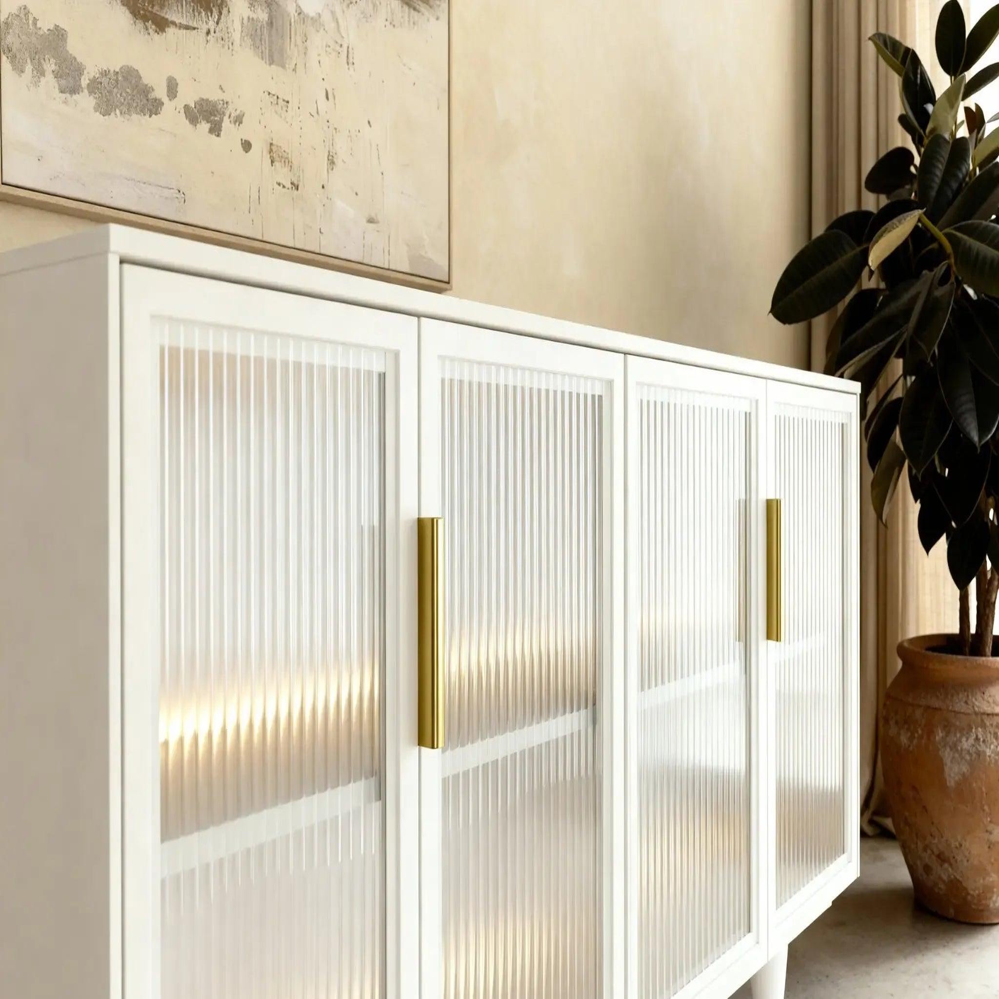 Voir la diapositive 4 : CASANOVA PARIS Paloma - buffet 4 portes 181cmeffet chêne dunin