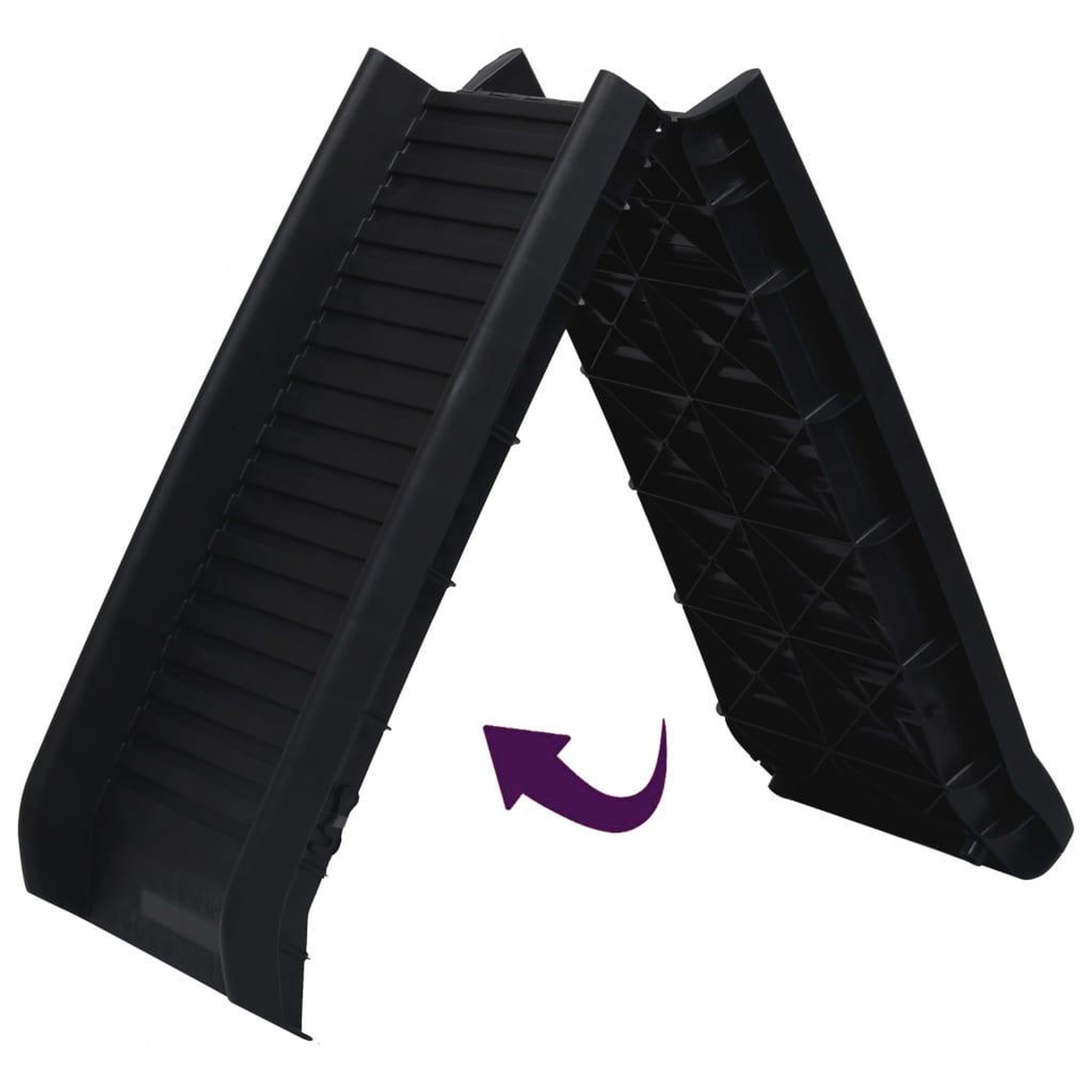 Voir la diapositive 5 : VIDAXL Rampe de voiture pliable pour chiens noir 155,5x40x15,5 cm