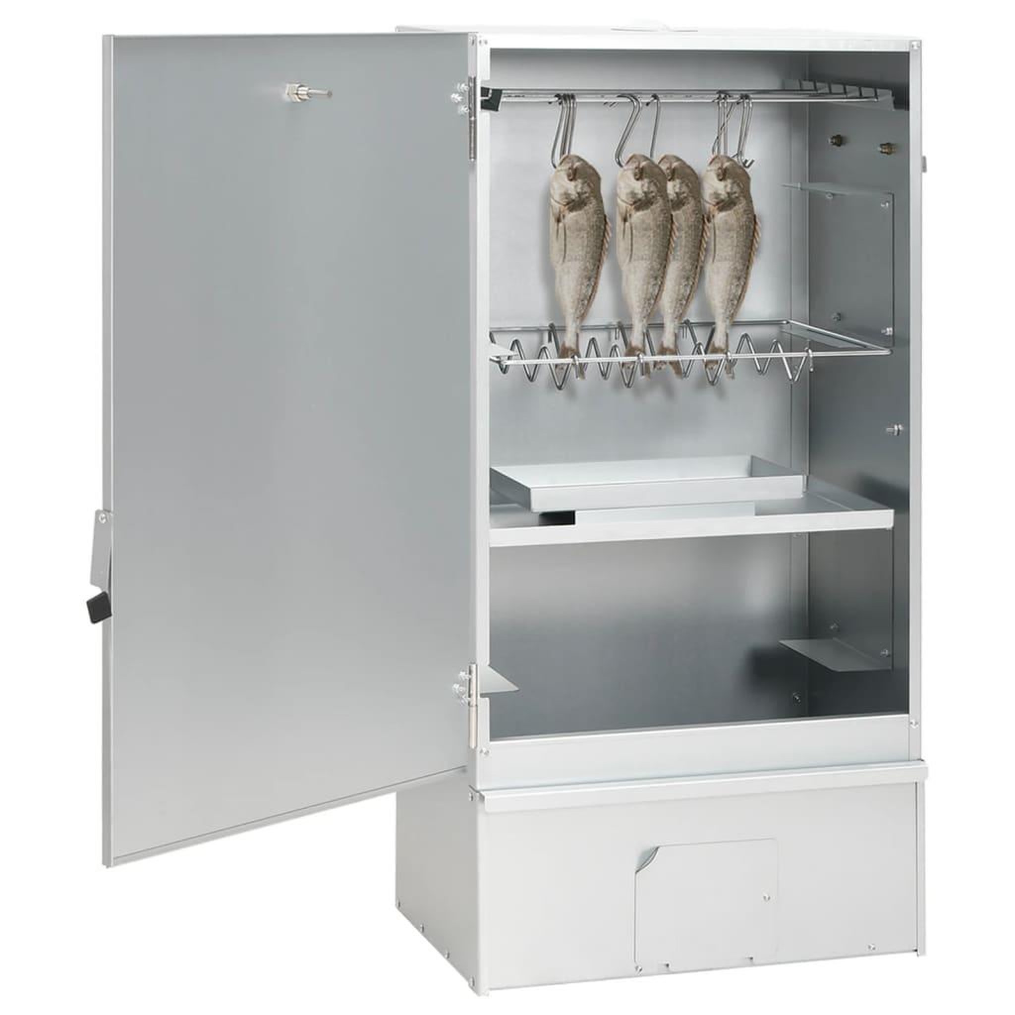 Voir la diapositive 2 : VIDAXL Fumoir a four a BBQ generateur de fumee froide acier galvanise