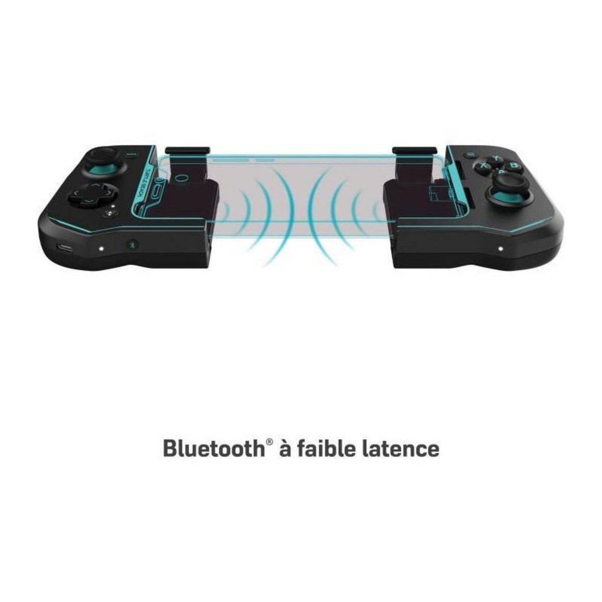 Turtle Beach Manette de jeu mobiles Android - Turtle Beach Atom - Bluetooth - Noir/Cyan