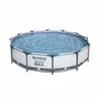  Piscine tubulaire BESTWAY - Opalite -  piscine ronde Ø3,6m avec pompe de filtration, piscine hors sol