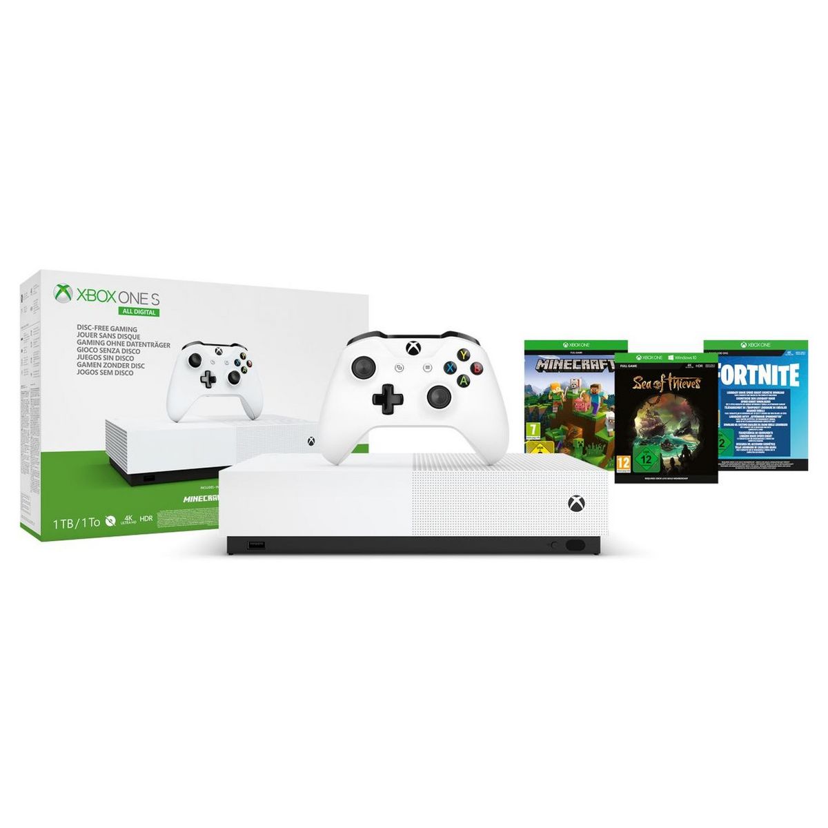 MICROSOFT Console Xbox One S 1To 100% Digital