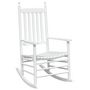 Voir la diapositive 4 : VIDAXL Chaises a bascule sieges incurves lot de 2 blanc sapin massif
